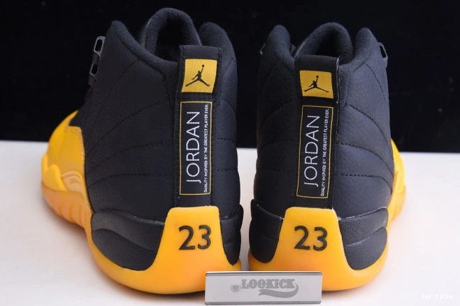 1st Kicks 130690-070 Jordan Gold Air Black Retro 12 University 0714